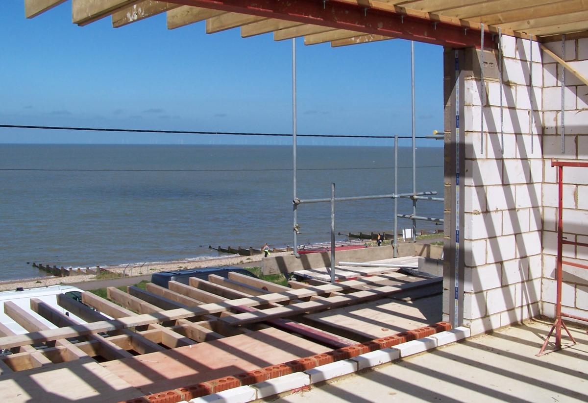 Top floor window opening